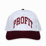 Profit Two Tone Cap - Maroon/White