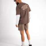 MM RUN CLUB T-SHIRT - BROWN