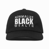 Normalize Black Wealth Dad Hat - Black